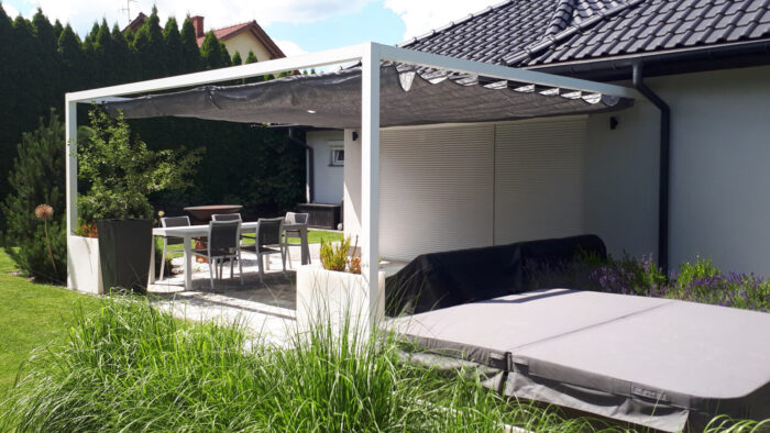 Pergola aluminiowa PS1 230 x 310 cm  Bialy