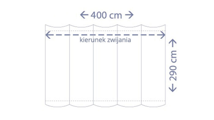 Roleta rzymska 29 m x 4 m kolor Limonka