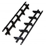 Zestaw Uchwyt 20mm Czarny  5 deseczek 100cm