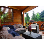 Zaluzje regulowane tarasowe drewniane shuttersy 1 mkw zabudowy  zestaw do samodzielnego montazu