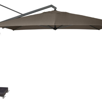 Parasol ogrodowy ICON T  kolor stelazu Anthracite  kolor Havana  35 x 35 m