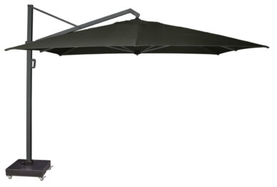Parasol ogrodowy ICON T  kolor stelazu Anthracite  kolor Feded black  4 x 3 m