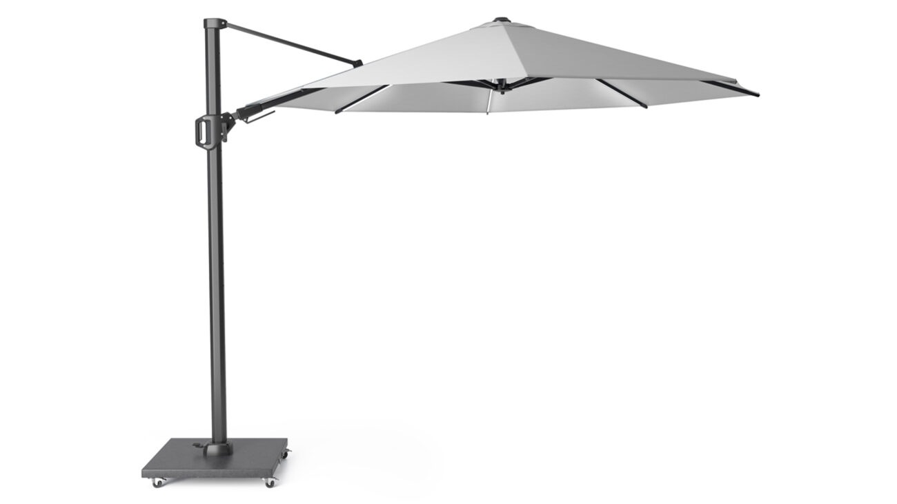 Parasol ogrodowy CHALLENGER T GLOW  kolor stelazu Anthracite  rozmiar 3 x 3 m  Light Grey