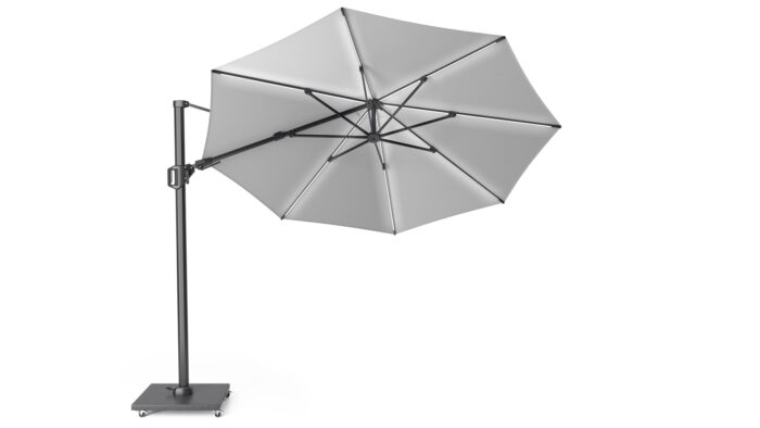 Parasol ogrodowy CHALLENGER T GLOW  kolor stelazu Anthracite  rozmiar 3 x 3 m  Light Grey