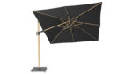 Parasol ogrodowy CHALLENGER T PREMIUM  kolor stelazu Oak  kolor Feded black  3 x 3 m
