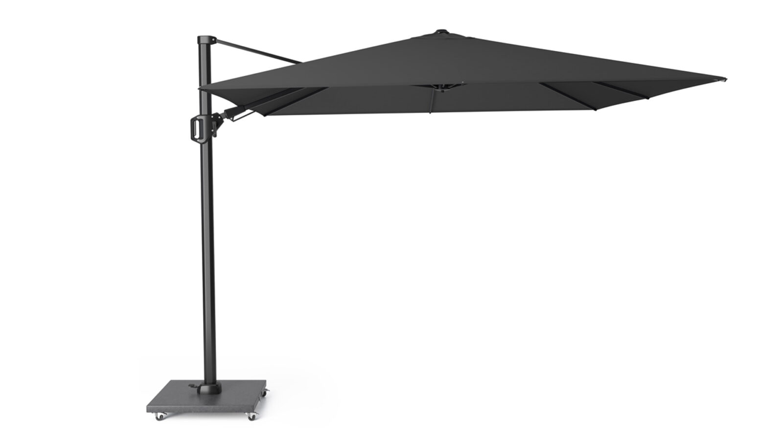 7139P-free-arm_parasol-Challenger-T2-3x3-premium-faded_black-Platinum-8717591772644 Parasol ogrodowy CHALLENGER T PREMIUM kolor stelazu Anthracite kolor Feded black 3 x 3 m