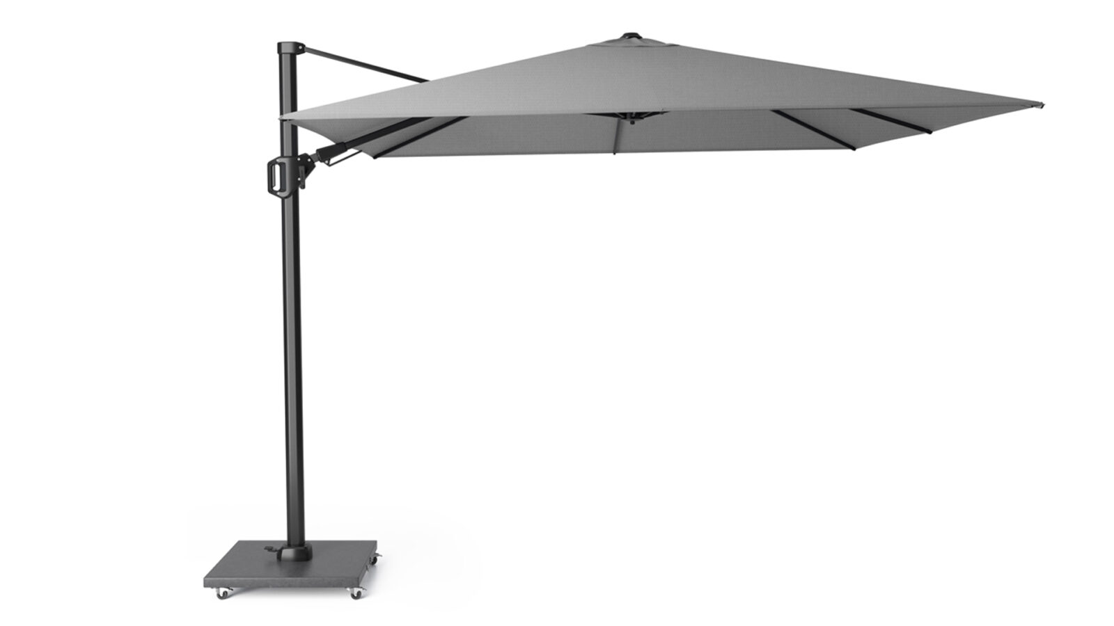 7139R-free-arm_parasol-Challenger-T2-3x3-premium-manhattan-Platinum-8717591779339 Parasol ogrodowy CHALLENGER T PREMIUM kolor stelazu Anthracite kolor Manhattan 3 x 3 m