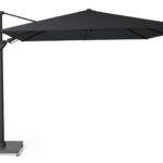 Parasol ogrodowy CHALLENGER T PREMIUM  kolor stelazu Matt black  kolor Jet black  3 x 3 m