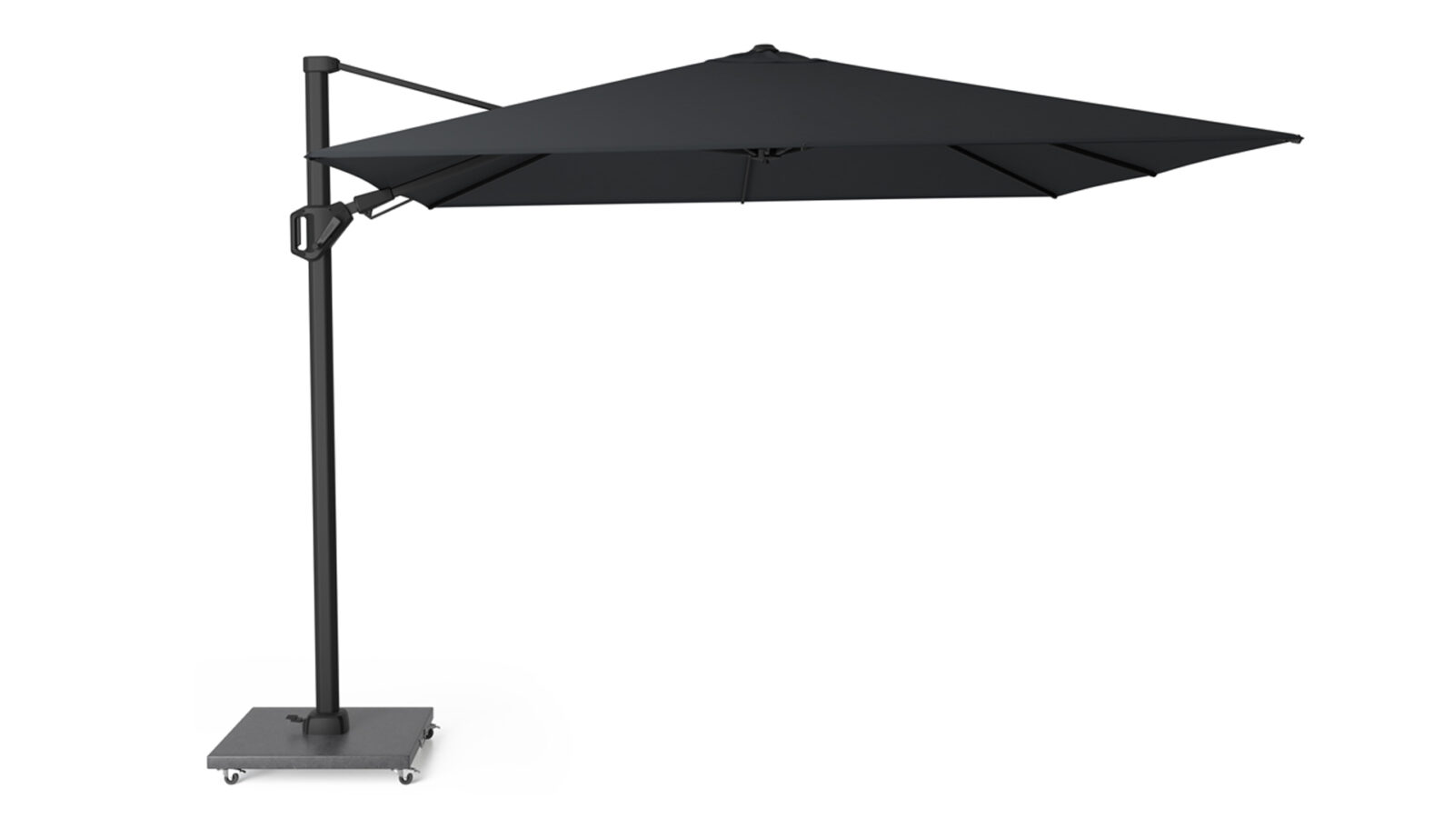 7139S-free_arm_parasol-Challenger-T2-3x3-premium-jet_black-Platinum-8720039163188 Parasol ogrodowy CHALLENGER T PREMIUM kolor stelazu Matt black kolor Jet black 3 x 3 m