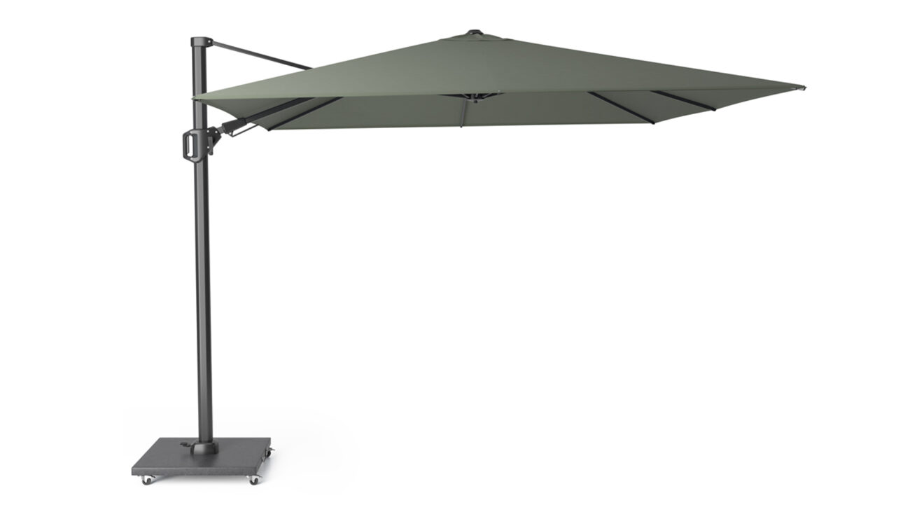 Parasol ogrodowy CHALLENGER T  kolor stelazu Anthracite  rozmiar 3 x 3 m  Olive