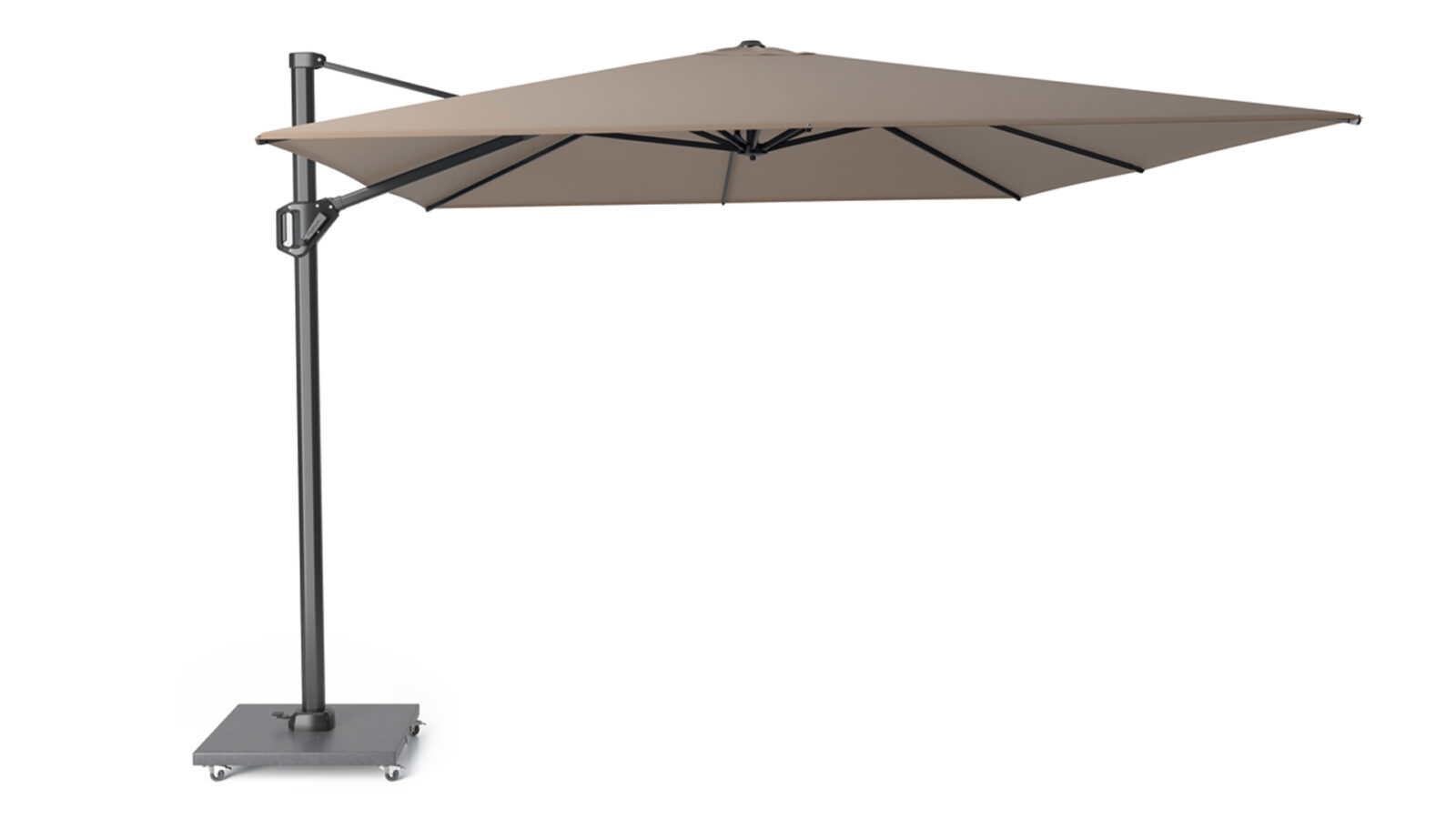 7143Q-free_arm_parasol-Challenger-T1-4x3-premium-havanna-Platinum-8717591772361 Parasol ogrodowy CHALLENGER T PREMIUM kolor stelazu Anthracite kolor Havana 4 x 3 m
