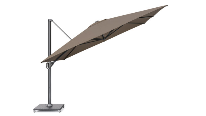 Parasol ogrodowy CHALLENGER T TELESCOPE  kolor stelazu Anthracite  kolor Havana  35 x 35 m