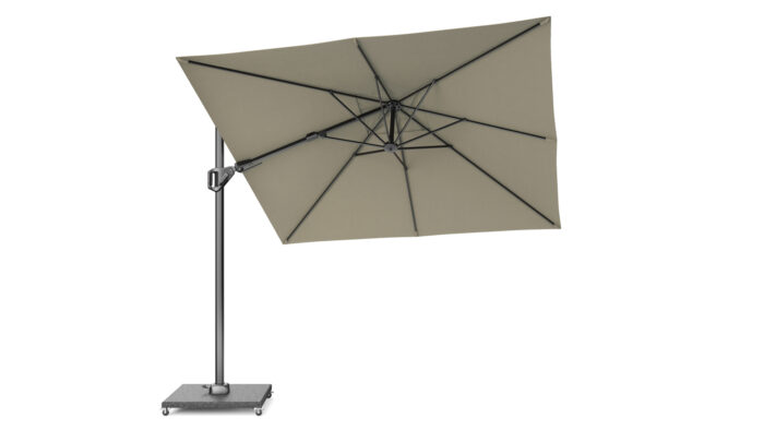 Parasol ogrodowy VOYAGER T  kolor stelazu Anthracite  kolor Taupe  27 x 27 m