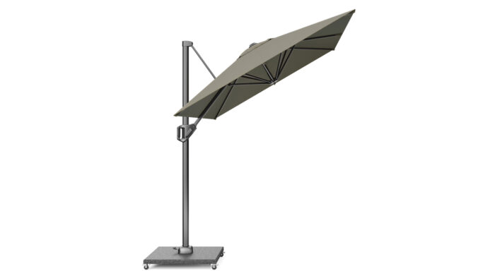 Parasol ogrodowy VOYAGER T  kolor stelazu Anthracite  kolor Taupe  3 x 2 m