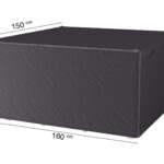 Pokrowiec prostokatny na meble ogrodowe 160x150xH85 cm