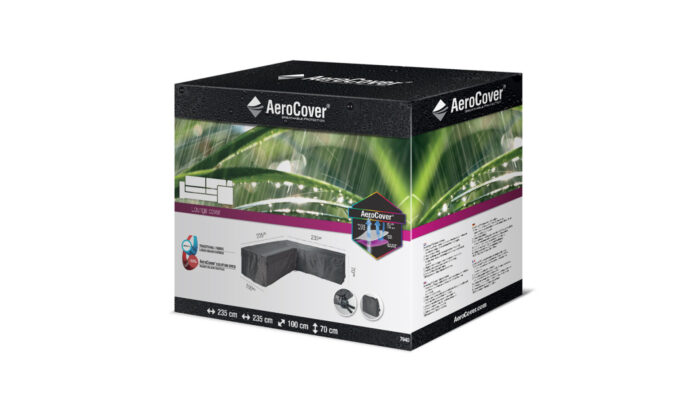 Pokrowiec na meble ogrodowe w ksztalcie L 235x235x100xH70 cm