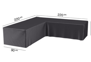 Pokrowiec na meble ogrodowe w ksztalcie L 220x220x90xH70 cm