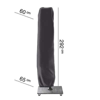Pokrowiec na parasol ogrodowy z noga boczna H292x65 cm