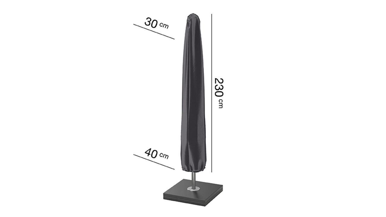 Pokrowiec na parasol ogrodowy z noga srodkowa H230x3040 cm