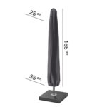 Pokrowiec na parasol ogrodowy z noga srodkowa H165x2535 cm