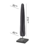 Pokrowiec na parasol ogrodowy z noga srodkowa 215xH3040 cm