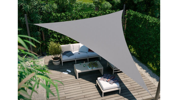 Zagiel wodoodporny  kwadrat 5 x 5 m kolor Szary