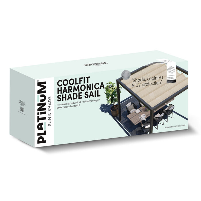 Roleta rzymska 3,7 m x 5 m kolor Piaskowy - obrazek 2