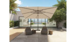 Parasol ogrodowy CHALLENGER T  kolor stelazu Anthracite  rozmiar 3 x 3 m  Light Grey