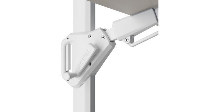 Parasol ogrodowy CHALLENGER T PREMIUM  kolor stelazu White  kolor Manhattan  3 x 3 m