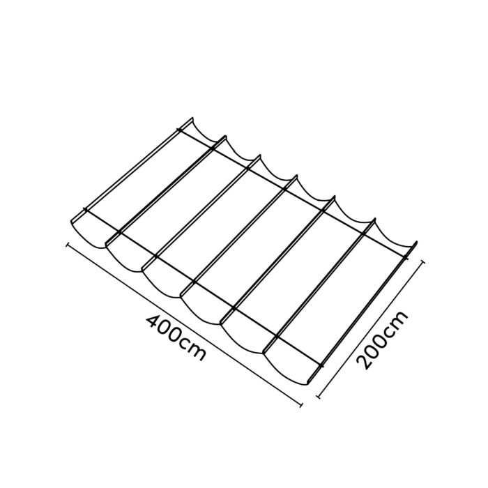 Roleta rzymska 2 m x 4 m kolor Złamana biel - obrazek 3