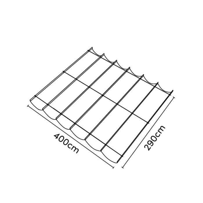 Roleta rzymska 2,9 m x 4 m kolor Antracyt - obrazek 3