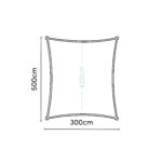 Żagiel – prostokąt 3 x 5m kolor Piaskowy - obrazek 4