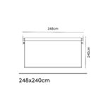Roleta pionowa 2,48 x 2,4 m kolor Czarny - obrazek 4