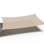 Żagiel – prostokąt 3 x 5 m kolor Złamana biel