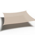 Żagiel – kwadrat 5 x 5 m kolor Złamana biel