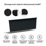 Roleta pionowa 1,48 x 2,4 m kolor Czarny - obrazek 3