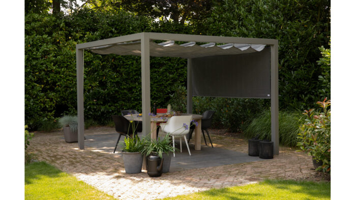 Pergola aluminiowa PW 400 x 390 cm  Srebrny