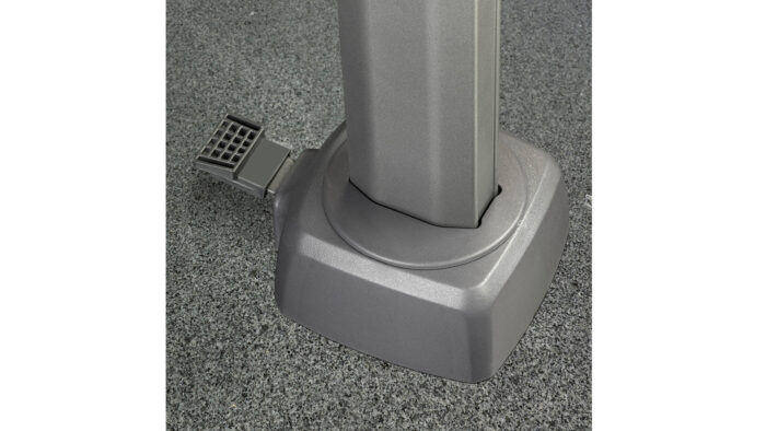 Parasol ogrodowy VOYAGER T PREMIUM  kolor stelazu Anthracite  kolor Manhattan  27 x 27 m