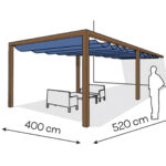 Pergola aluminiowa PS1 400 x 520 cm - Zamówienie indywidualne