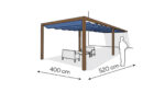 Pergola aluminiowa PS1 400 x 520 cm - Zamówienie indywidualne