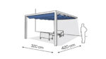 Pergola aluminiowa PS1 320 x 420 cm - Biały