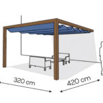 Pergola aluminiowa PS1 320 x 420 cm - Zamówienie indywidualne