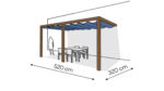 Pergola aluminiowa PS2 320 x 520 cm - Zamówienie indywidualne
