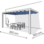 Pergola aluminiowa PS2 320 x 320 cm - Biały