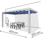 Pergola aluminiowa PS2 320 x 420 cm - Biały