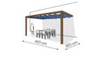 Pergola aluminiowa PS2 320 x 420 cm - Zamówienie indywidualne