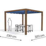 Pergola aluminiowa PW 230 x 320 cm  Zamowienie indywidualne