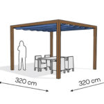 Pergola aluminiowa PW 320 x 320 cm  Zamowienie indywidualne