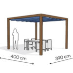 Pergola aluminiowa PW 400 x 390 cm  Zamowienie indywidualne