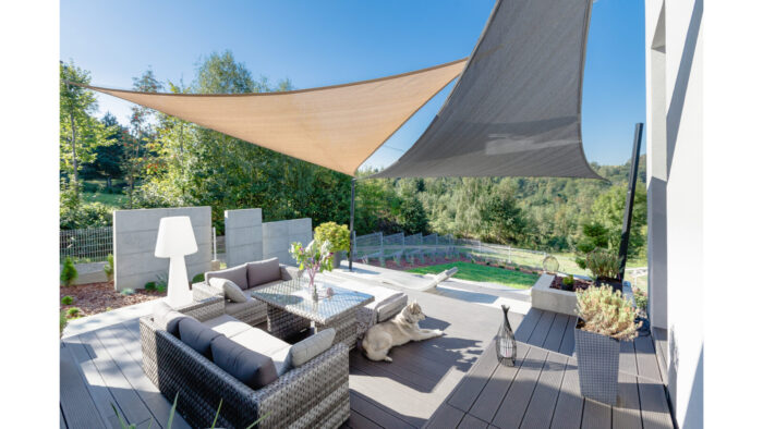 Zagiel  trojkat 36 x 36 x 36 m kolor Jasnoniebieski